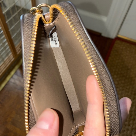 Coach Dark Stone Wallet Zip Card Case - Picture 3 of 3